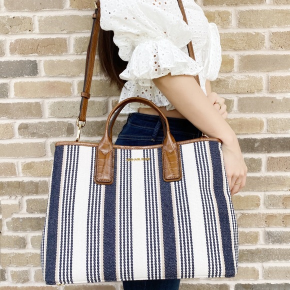 Michael kors Jet set carryall satchel blue SALE‼️ - Picture 4 of 8